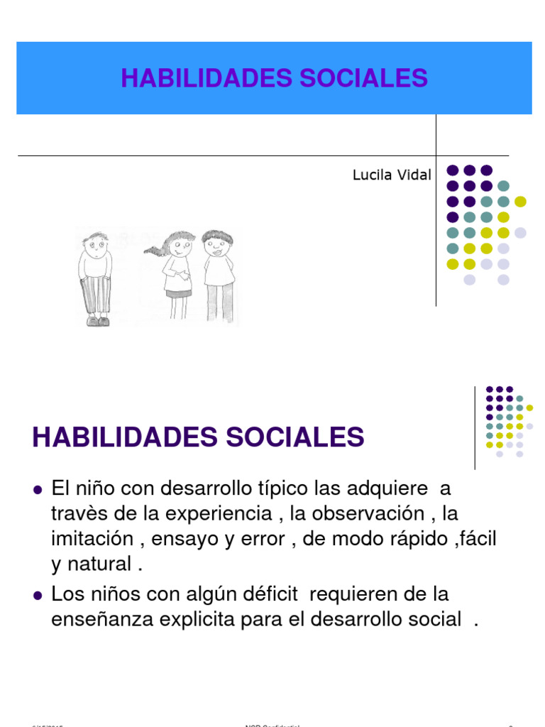 Habilidades Sociales en Niños | PDF | Las emociones | Pensamiento