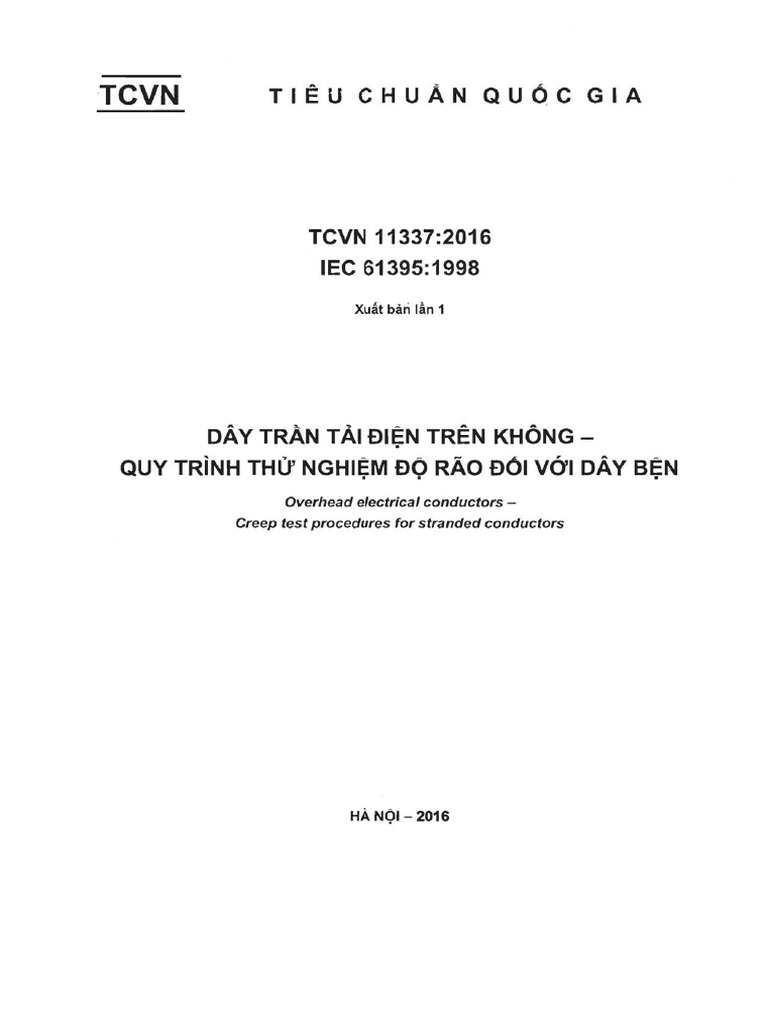 Tieu Chuan Viet Nam TCVN 11337 2016 | PDF