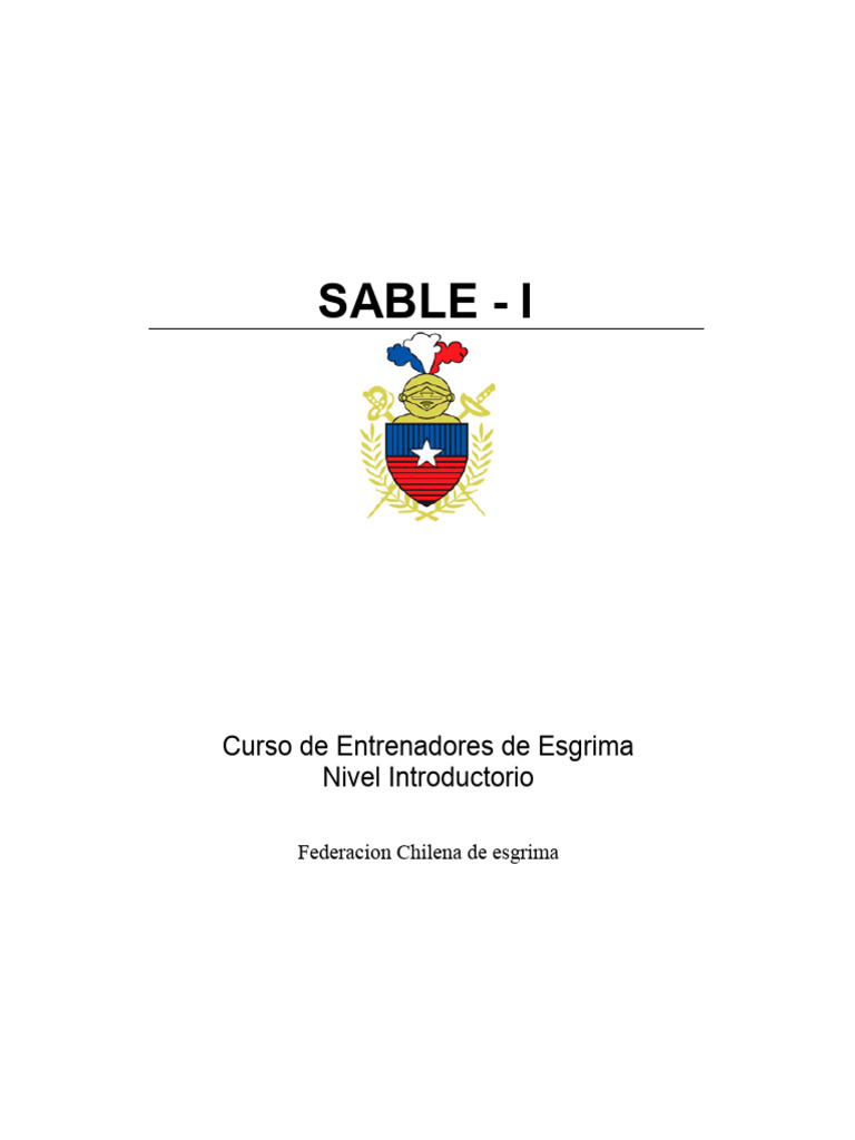 Curso Introductorio de Sable I | PDF | Esgrima | Mano