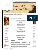 Mínimos en familia_ NOVENA A SAN FRANCISCO DE PAULA