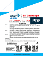 SR Elite (Set - 2), SR Aiims S60 & Neet MPL Neet Module Test - 3 Paper (01-04-2024)
