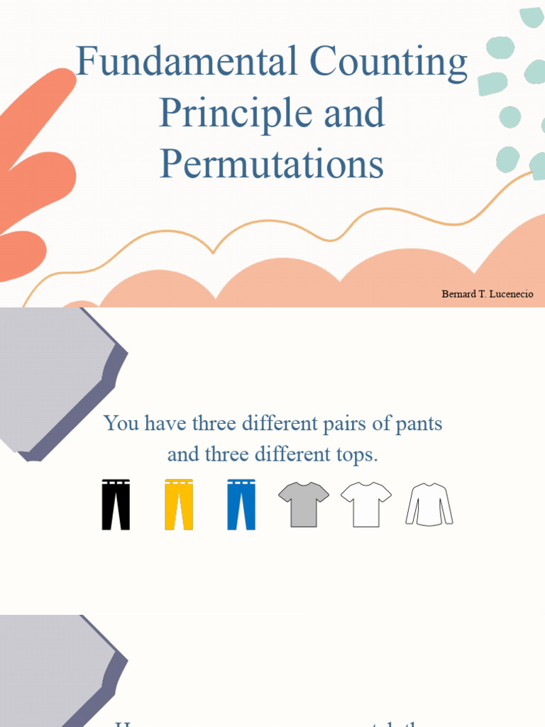 Counting Principles and Permutations Guide | PDF | Permutation ...