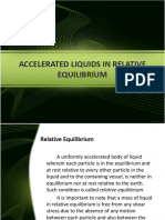 Accelerated Liquids in Relative Equilibrium