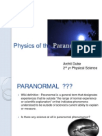 Physics of the Paranormal