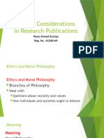 Ethical Considerations in Research Publications