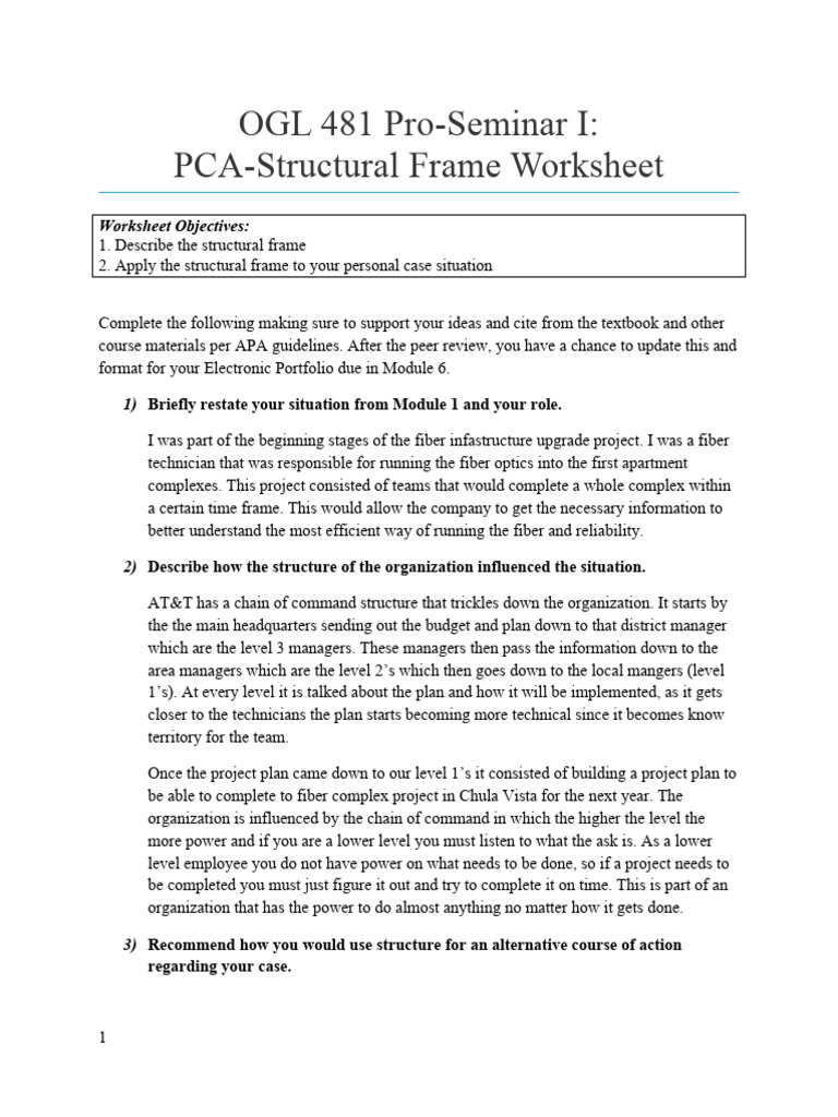 2 Structural Pca Module 2 Ogl 481 | PDF | Business