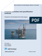 Cold venting and fugitive emissions from Norwegian offshore oil and gas activities