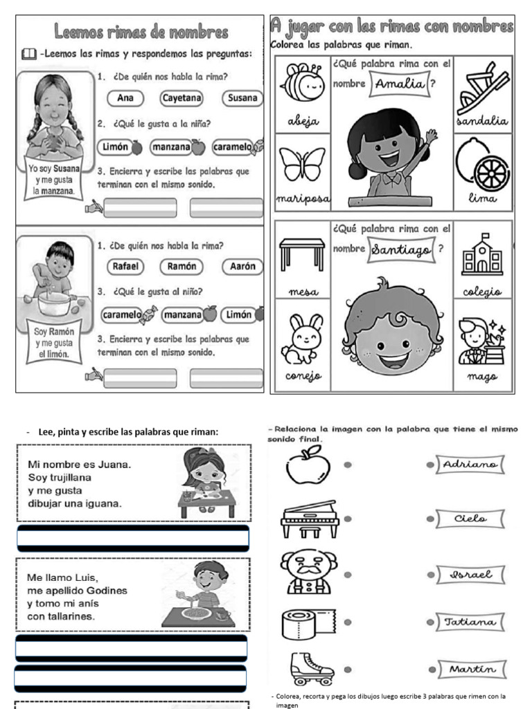 Rimas y Colores para Niños de 3 Años | PDF