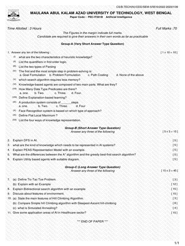 Pec It 501 B | PDF | Artificial Intelligence | Intelligence (AI ...