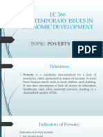 Ec 366 Topic Poverty Issues