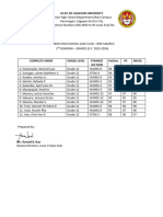 Grade 12 RNP 2nd Grading