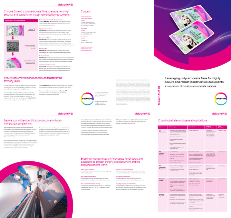 PC VS Other Card Substrate Material Brochure Adaption EN DIGITAL | PDF ...