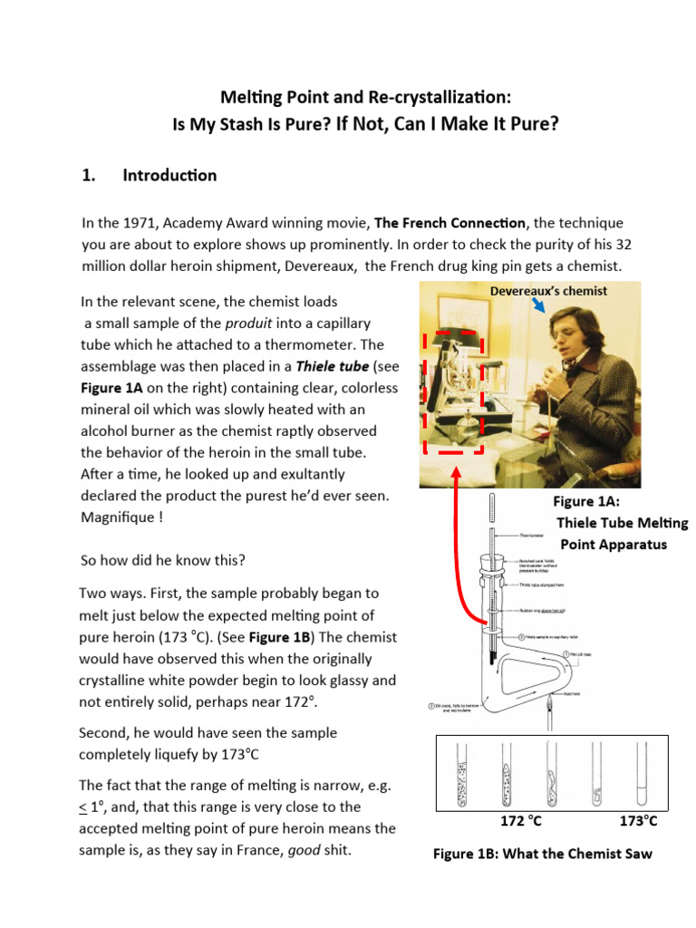 Recrystallization and Melting Point Analysis | PDF | Filtration ...