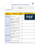 1 - Propuesta de Informe Del Aprendizaje Del Estudiante 2021