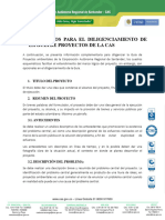 LINEAMIENTOS PARA DILIGENCIAR LA Guía para Formulación de Proyectos de La CAS.