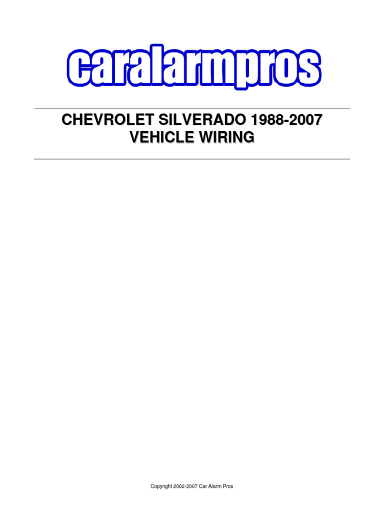 1988 CHEVY SILVERADO REPAIR MANUAL PDF FREE DOWNLOAD visual data 2