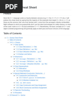 C++ Syntax Cheat Sheet