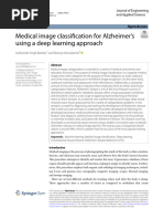 Medical Image Classification For Alzheimer's Using A Deep Learning Approach