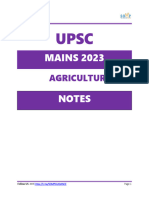 Agriculture Notes by SO