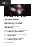 Labs Practical of Aws