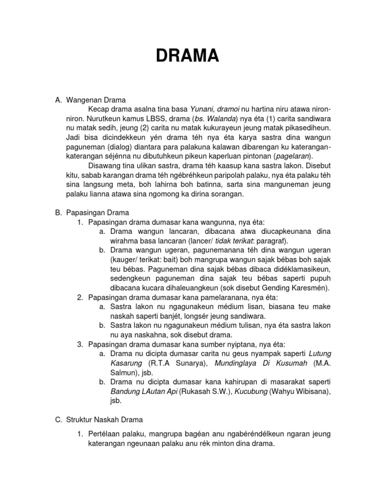 All Materi Drama Pdf