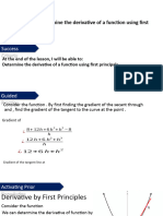 PPT 6 Ex 4A - The Derivative Review