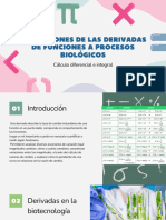 Aplicaciones de las derivadas de funciones a procesos biológicos