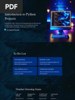 Introduction To Python Projects: by Santosh Chavala