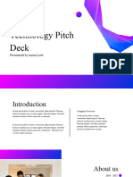 PWhite and Violet Professional Modern Technology Pitch Deck Presentation