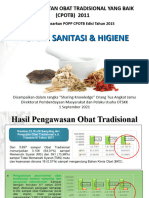 CPOTB Tahap I Sanitasi - Higiene