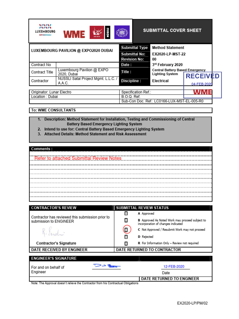 Emergency Lighting Method Guide | PDF | Electrical Wiring | Quality ...