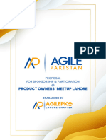 Proposal - Product Onwers Meetup - AgilePK Lahore 