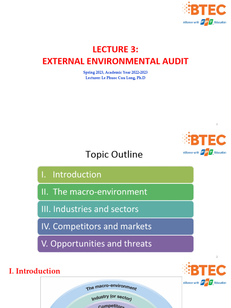 External Environmental Audit Overview | PDF | Cost Of Living | Scenario ...