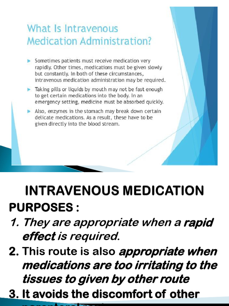 Intravenous Medication IV Therapy 2 | PDF | Intravenous Therapy ...