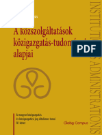 A Kozszolgaltatasok Kozigazgatas-Tudomanyi Alapjai 2019