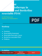 Neoadjuvant Chemoradiotherapy in Resectable and Borderline resectable PDAC 