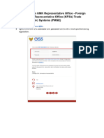 Licensing for Non UMK Representative Office - Foreign Trade Company Representative Office (KP3A) Trade Through Electronic Systems (PMSE)