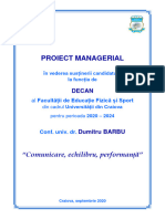 Proiect Managerial Decan-Barbu Dumitru
