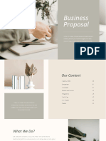 Linen Grey Stone Professional and Simple Presentation Business Proposal Template S06262301
