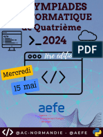 Affiche - Olympiades Informatique 4 - 2024