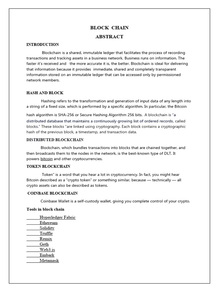Block Chain | PDF | Cryptocurrency | Software Engineering