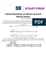 Lateral Buckling of Above-Ground Piping Check