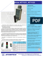 Dosímetros Ат1121, Ат1123: Rango De Energía De La Radiación De Fotones 15 Kev - 10 Mev