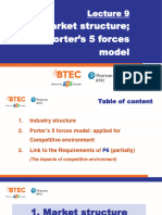 Lecture 9 - Market Structure and 5 Forces Model