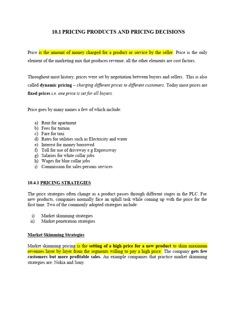 Effective Pricing Strategies Explained | PDF | Demand | Pricing
