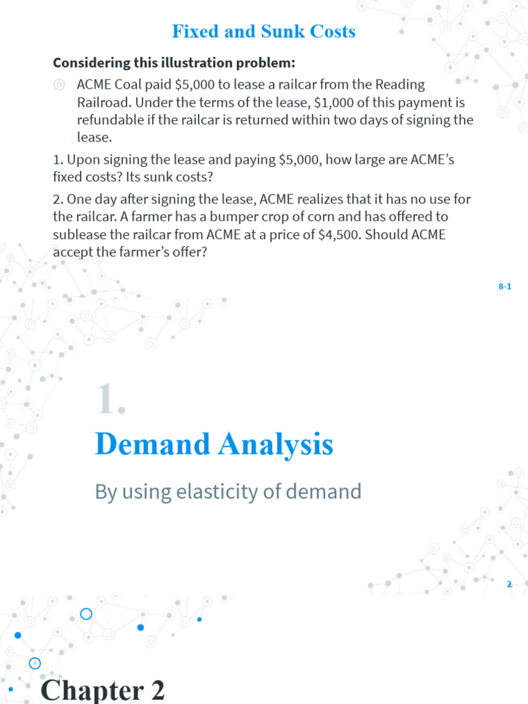 Fixed and Sunk Costs in Economics | PDF | Price Elasticity Of Demand ...