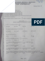 Class 9 Maths Question Paper