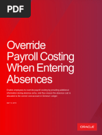 Override Payroll Costing