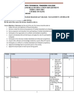 PHE7101 Games One - Football, Basketball and Volleyball - Management One and Health