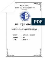 Nhóm 3 - N05.TL1 - Bài tập nhóm tháng Luật Môi trường